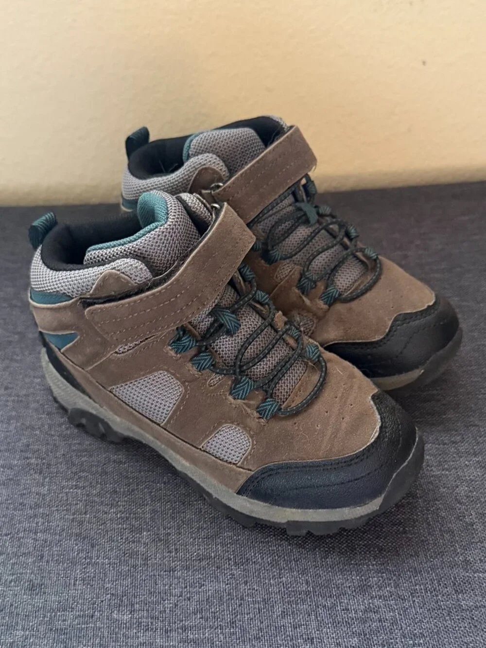 Toddler Brown Hiking Trail Boots, Size 11